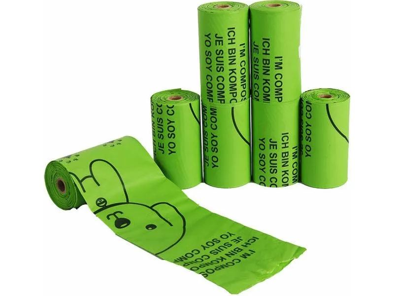 1.8 Silk biodegradable compost bag 4 rolls Pets Qatar
