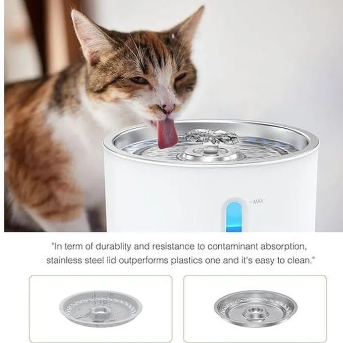 2.4L Round - Stainless Steel Pets Qatar
