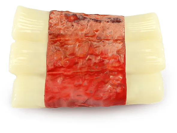 Afb Bone Appetit - Nylon & Rubber Mix Rib - Bacon Flavor Infused Pets Qatar