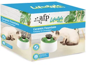 Afb Liftstyle 4 Pets - Lotus Ceramic Fountain - 2 Liters Pets Qatar