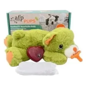 Afb Pups - Heartbeat"N" Warm Pacifier Buddy - Green Pets Qatar