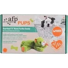 Afb Pups - Heartbeat"N" Warm Pacifier Buddy - Green Pets Qatar