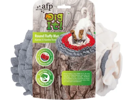 AFP Dig It-Round Fluffy Mat Pets Qatar