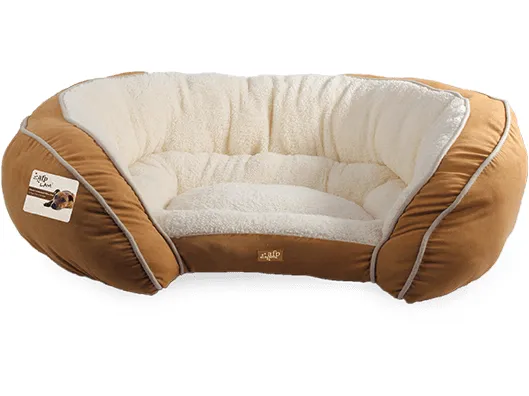 AFP Lamb-Luxury Lounge Bed Tan Pets Qatar