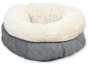 AFP Lambswool - Donut Bed- Grey Pets Qatar