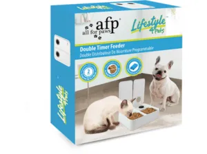 AFP Liftstyle4Pets - Double timer feeder Pets Qatar