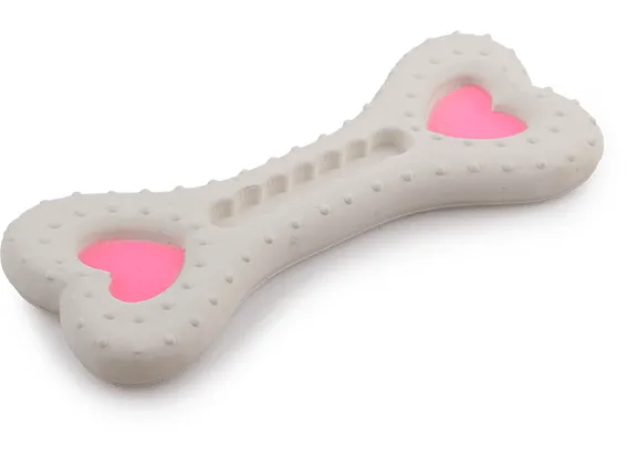 AFP Little Buddy-Love Teething Latex Bone - Pink Pets Qatar