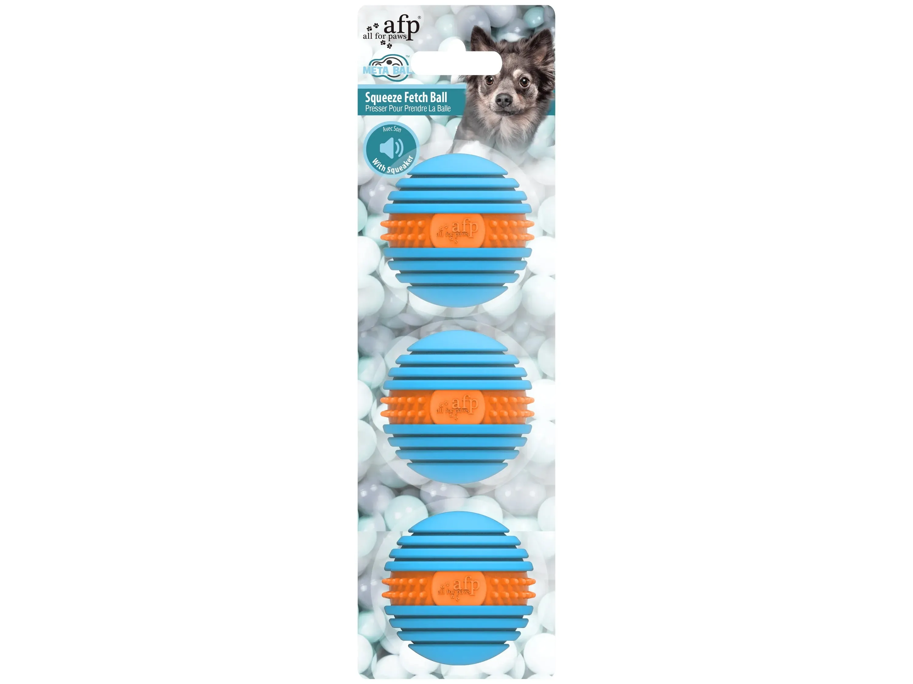 AFP Meta Ball - Squeeze fetch ball 3 pack Pets Qatar