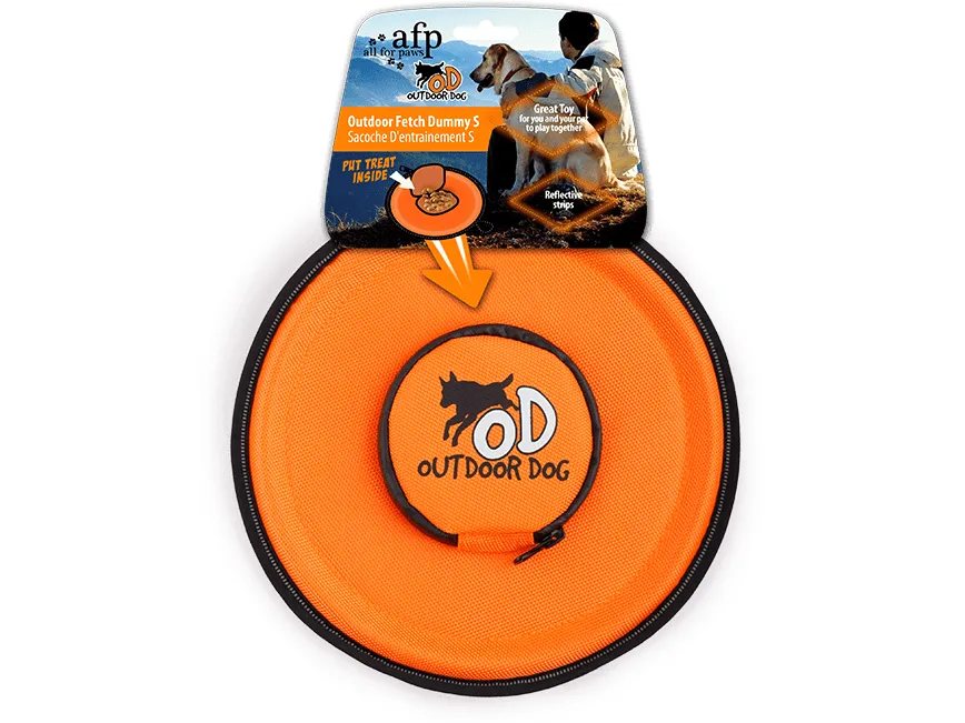 AFP Outdoor Fetch flying disc - Orange & Green Pets Qatar
