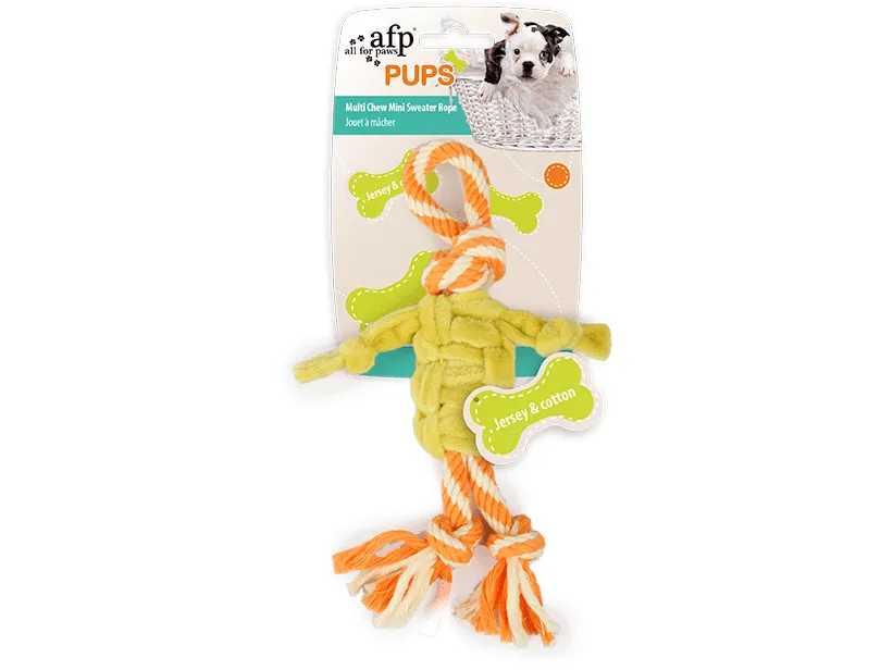 AFP Pups-Multi Chew Mini Sweater Rope Pets Qatar