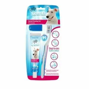 AFP Sparkles - Combo Pack - Brush, Finger Brush and Peanut Butter Toothpaste Pets Qatar