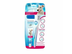AFP Sparkles - Combo Pack - Brush, Finger Brush and ViN/Alla & Ginger Toothpaste Pets Qatar
