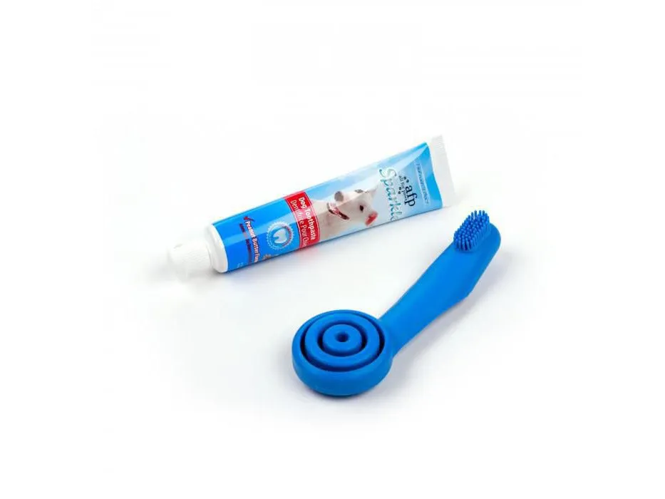 AFP Sparkles - Palm Assisted Brush & Peanut Toothpaste Pets Qatar