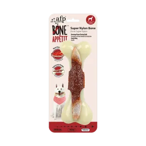 AFP Super Nylon Bone With Beef Flavour infused Dog Toy (Large) Pets Qatar