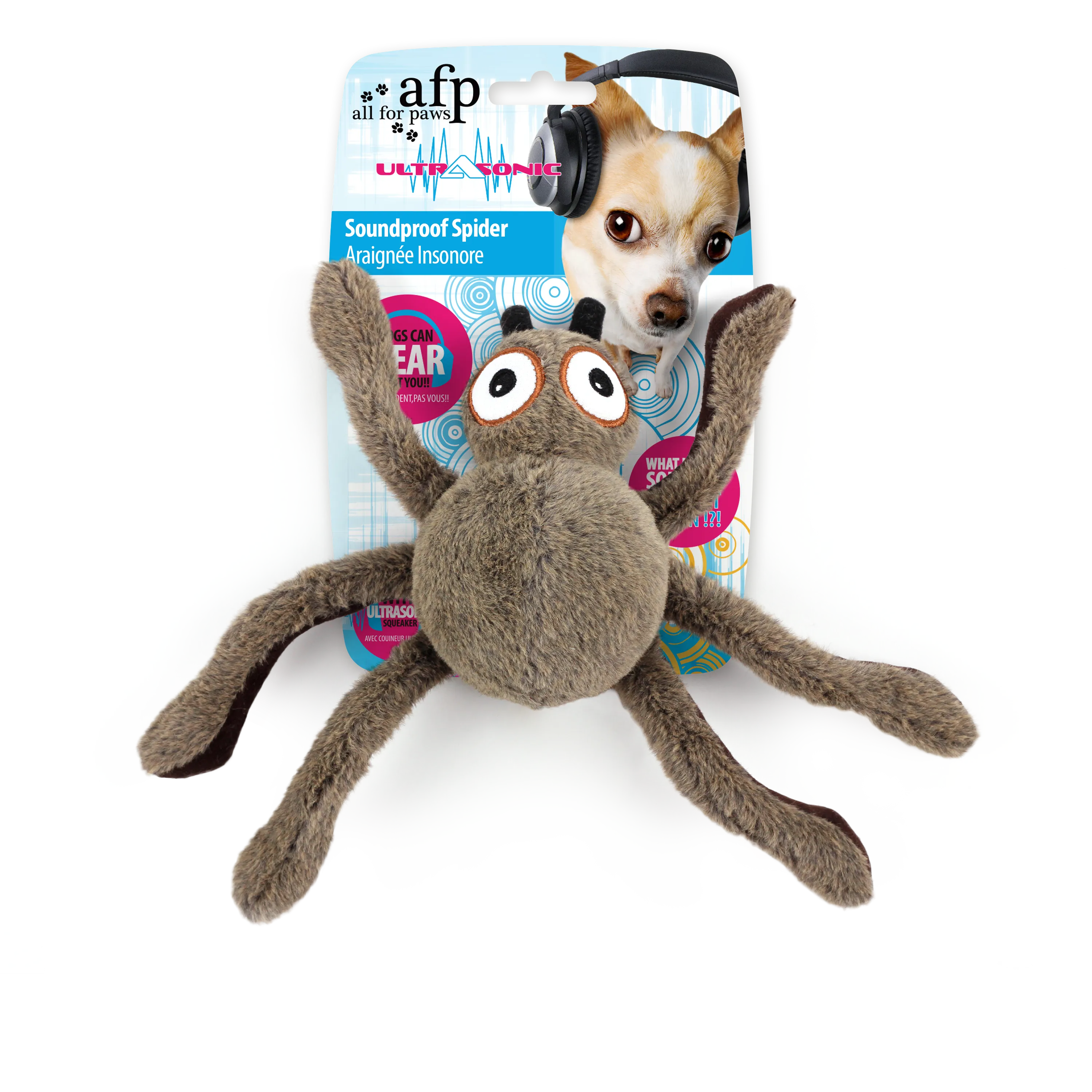 AFP Ultrasonic-Sound Proof Spider Dog Toy Pets Qatar