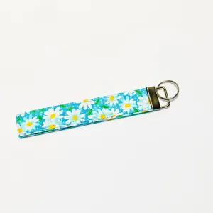Aqua Daisy Key Wristlet Charlotte's Pet