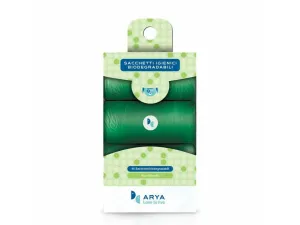 Arya Poo Bags Refill Biodegradable (3X15 Bags) Pets Qatar