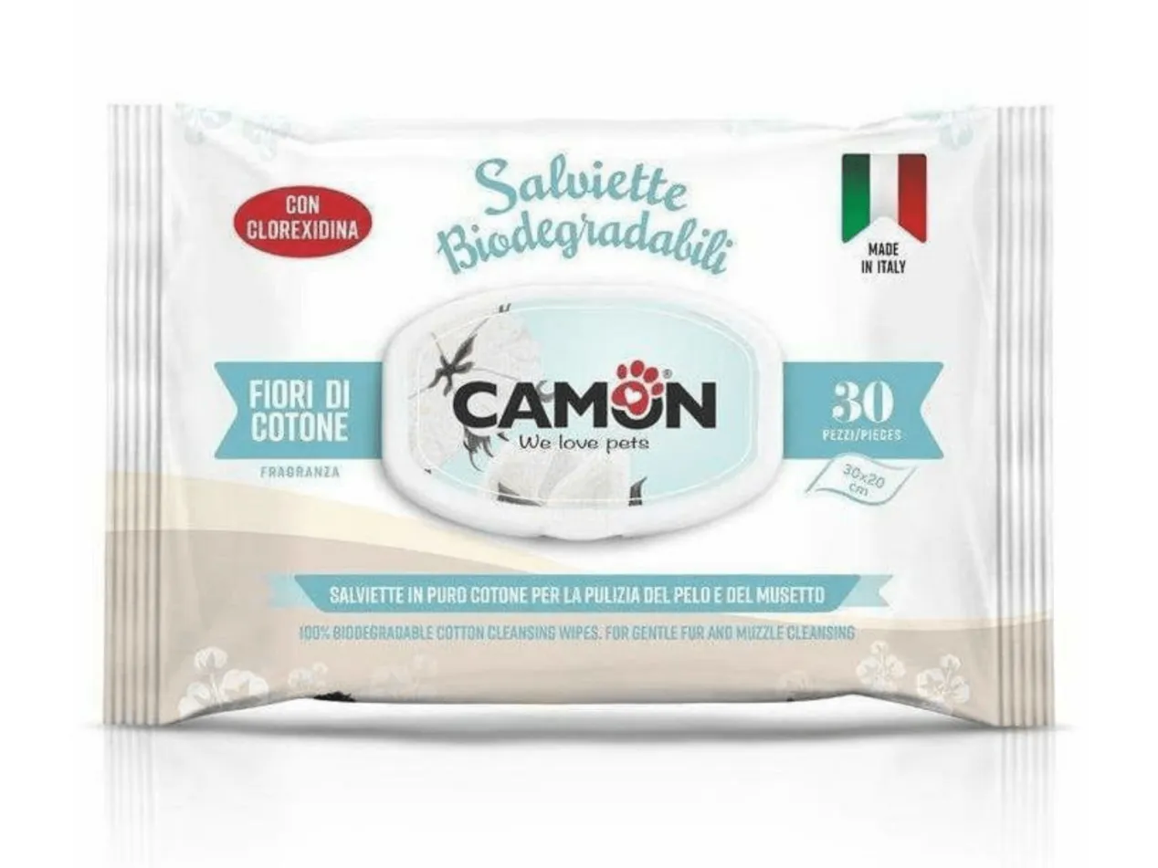 Biodegradable cotton cleansing wipes - Cotton  Flower - 30pcs Pets Qatar