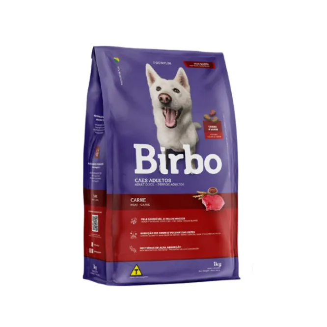 Birbo Food for Adult Dogs of Small Breeds, Beef and Cereal Flavor 100gm Pets Qatar