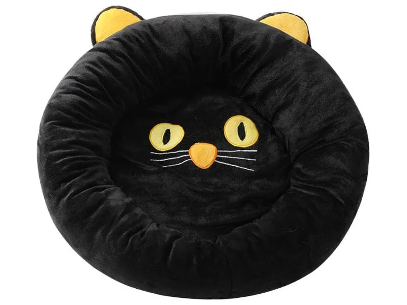 Black Cat Pet Round Nest Pets Qatar