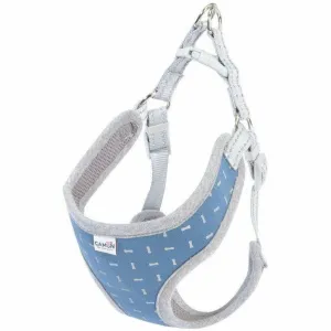 Blue harness with reflective bone-shaped trimming - Size S Pets Qatar