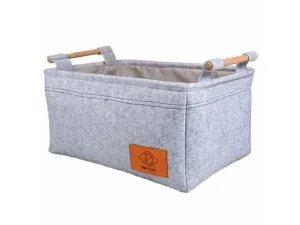 BORIS BASKET 46x34x22cm grey wash Pets Qatar