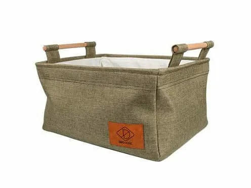BORIS BASKET 46x34x22cm olive green Pets Qatar