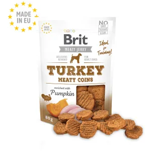 Brit Jerky-Turkey Meaty Coins 80g Pets Qatar