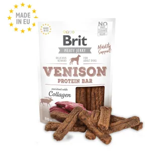 Brit Jerky-Venison Protein Bar 80g Pets Qatar