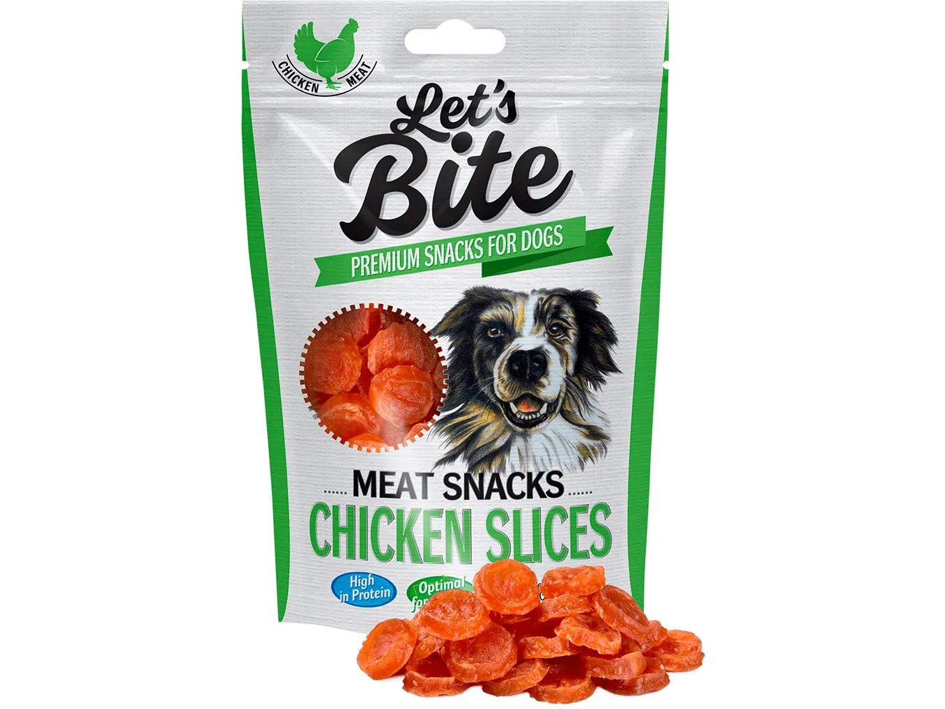 Brit Let’s Bite Meat Snacks. Chicken Slices 80 g Pets Qatar