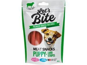 Brit Let’s Bite Meat Snacks. Puppy Lamb Stripes 80 g Pets Qatar