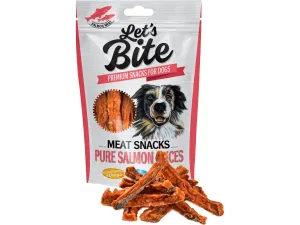 Brit Let’s Bite Meat Snacks. Pure Salmon Slices 80 g Pets Qatar