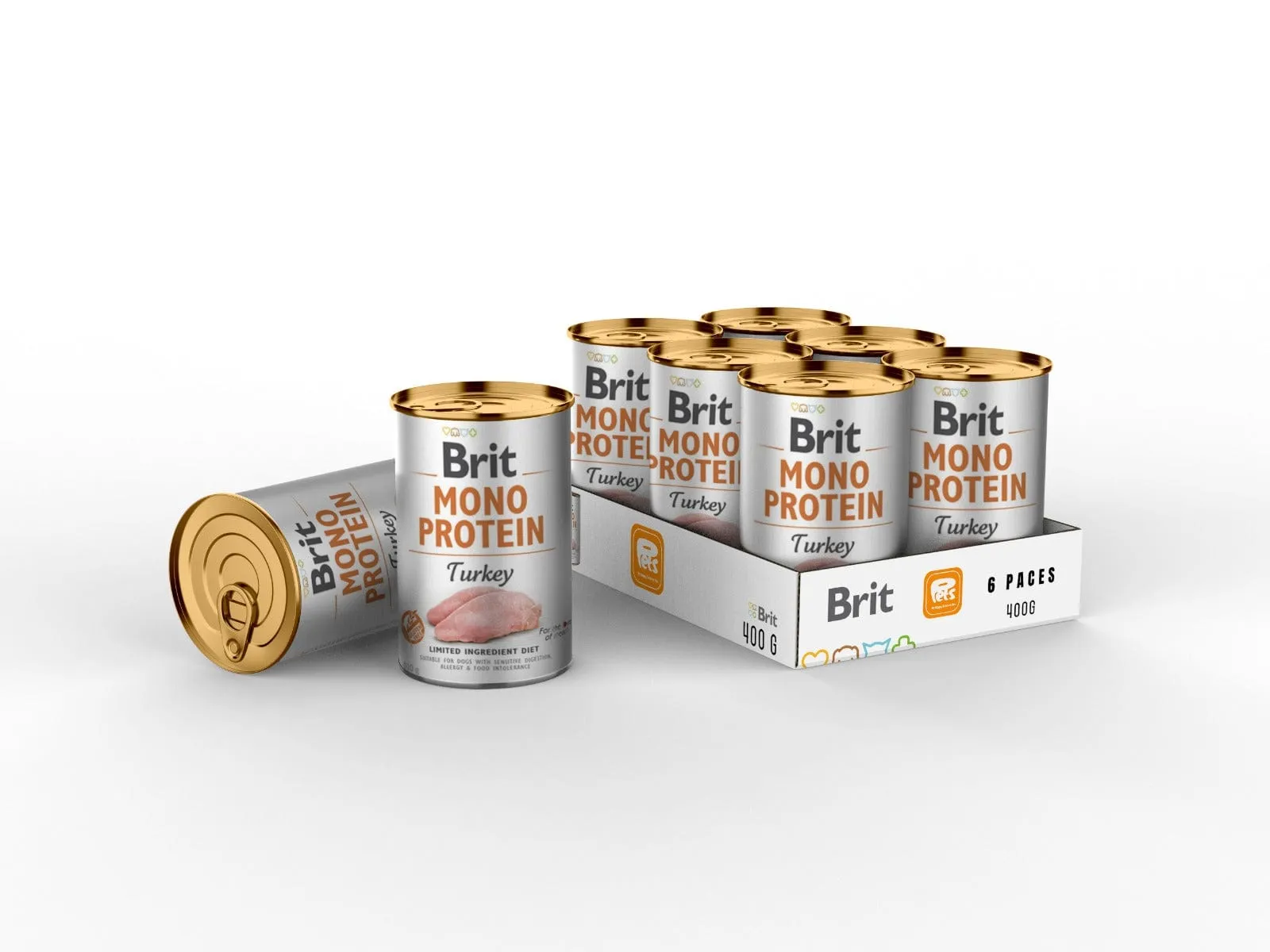 Brit Mono Protein Turkey 6x400g Pets Qatar