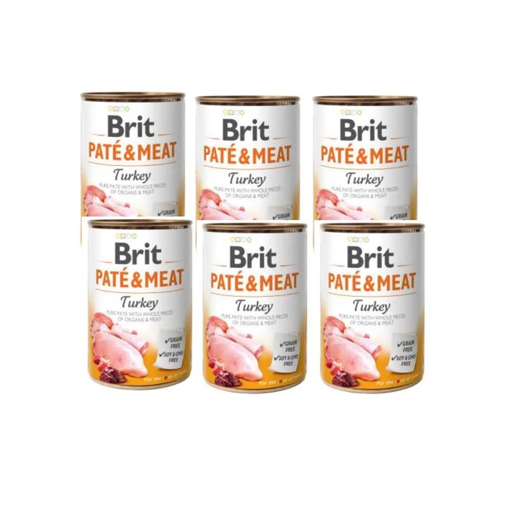 Brit Pate & Meat Turkey 6x400 g Pets Qatar