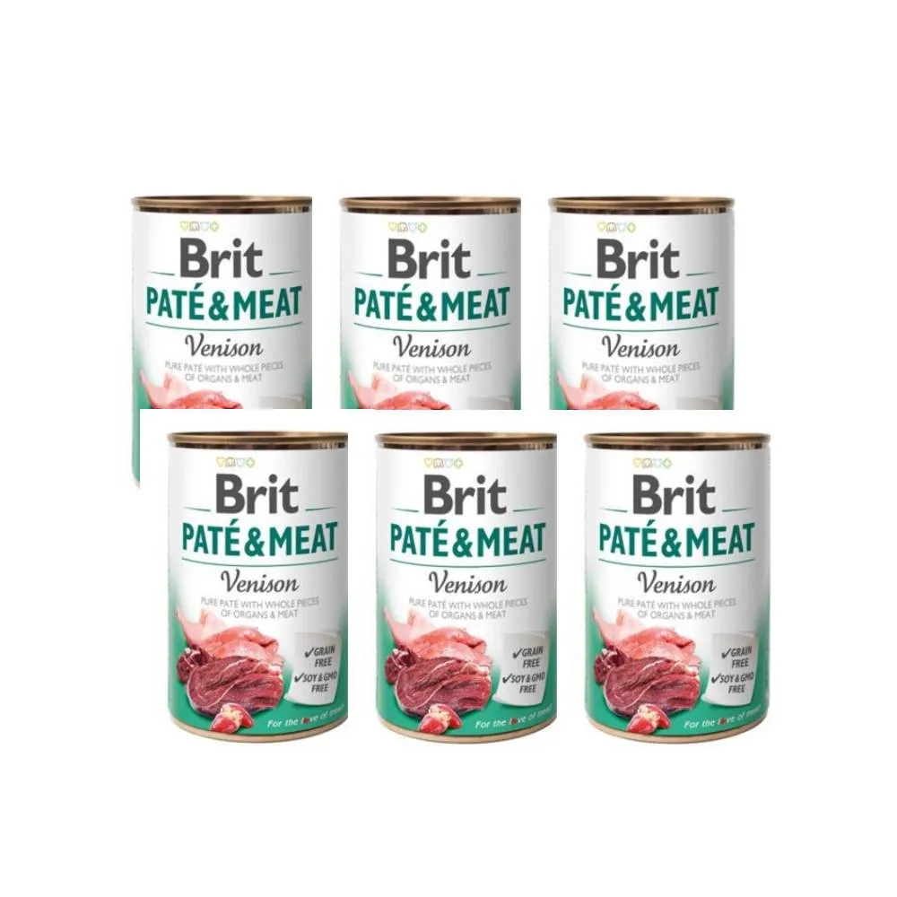 Brit Pate & Meat Venison 6x400 g Pets Qatar