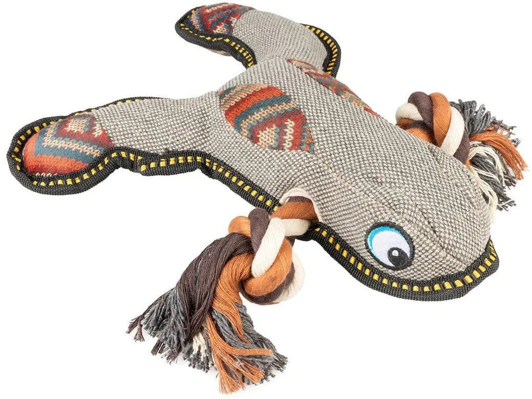 Canvas frog 30x27x7cm grey Pets Qatar