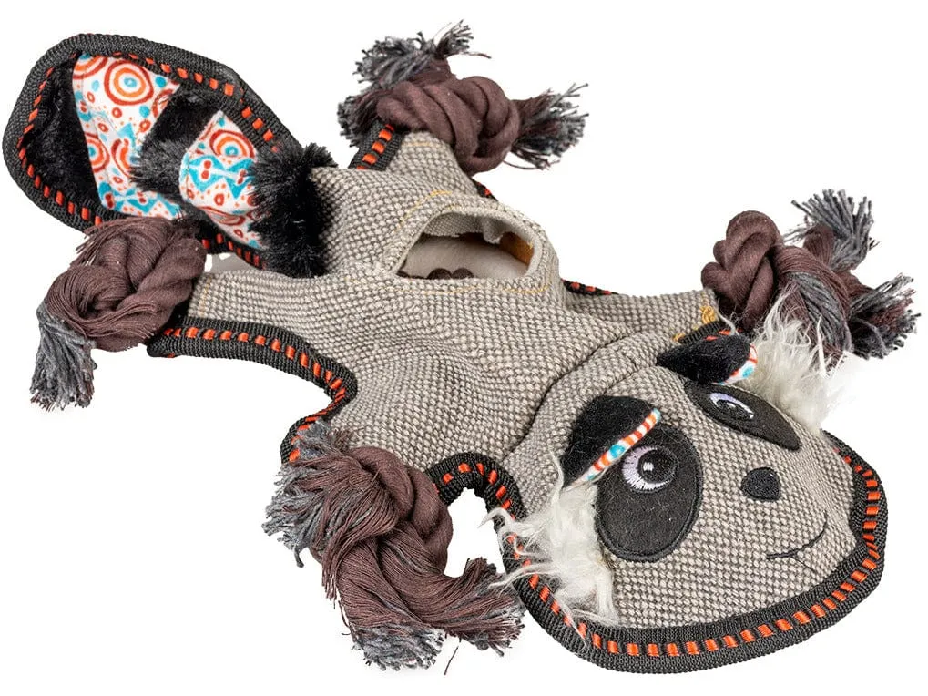 Canvas raccoon 34x23x5cm grey Pets Qatar