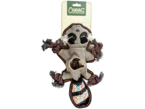 Canvas raccoon 34x23x5cm grey Pets Qatar