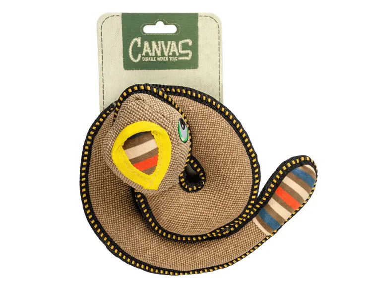 Canvas snake 22x18x9cm brown Pets Qatar