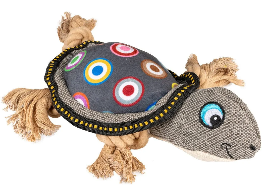 Canvas turtle 27x21x10cm grey Pets Qatar