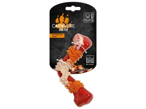 CARNIVORE Dog Toy Boomerang Bone - Bacon scent 17.8 x 9.3 x 4.1 cm Red Pets Qatar