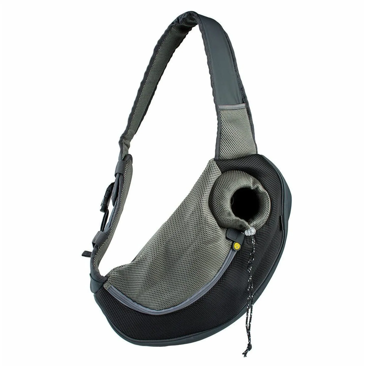 Carrybag Sarah Crazy Paws Nylon M - 34x19x47,5cm black Pets Qatar