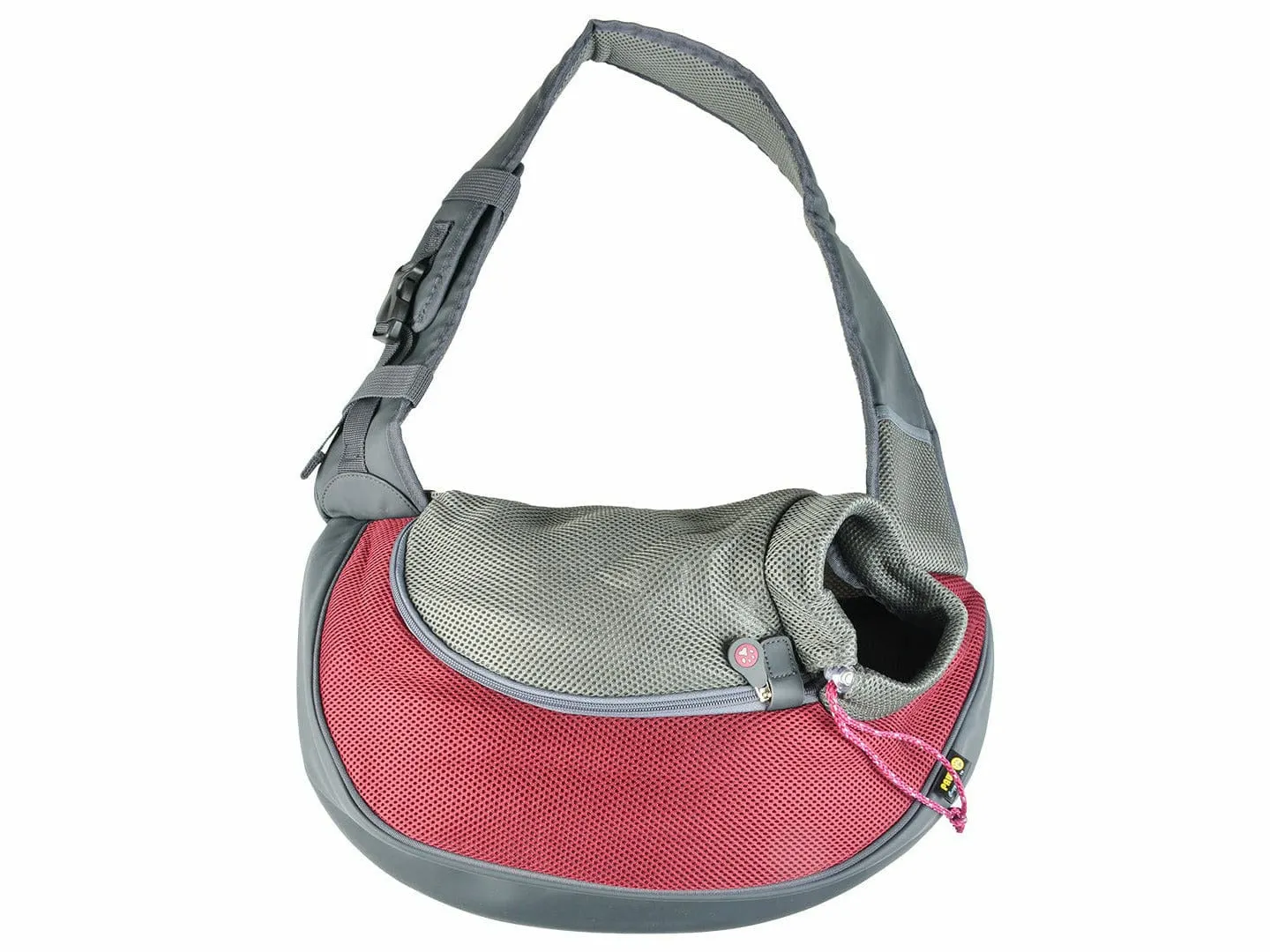 CARRYBAG SARAH CRAZY PAWS NYLON M - 34x19x47,5cm bordeaux Pets Qatar