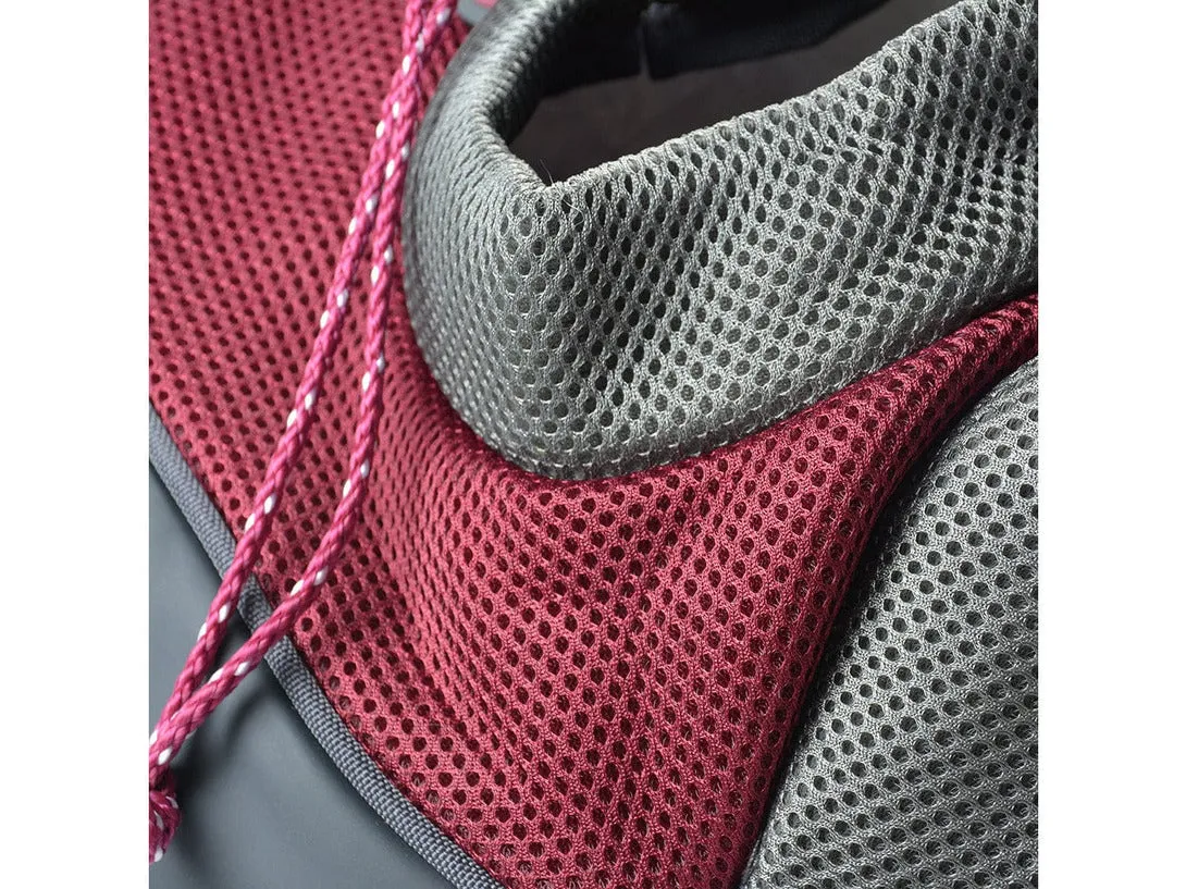 CARRYBAG SARAH CRAZY PAWS NYLON S - 25x15,5x43cm bordeaux Pets Qatar