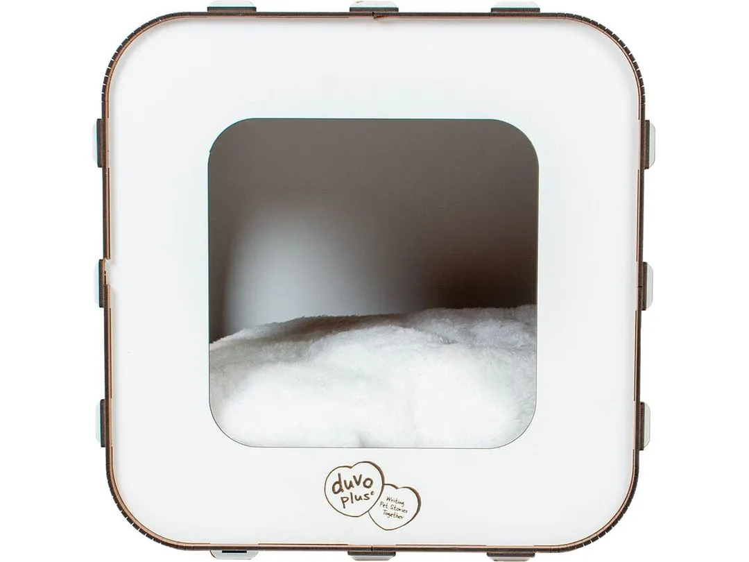 Cat house MDF Blanche 33,5x40x34cm white Pets Qatar
