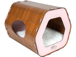 Cat house MDF Rose 36x40x34cm pink Pets Qatar