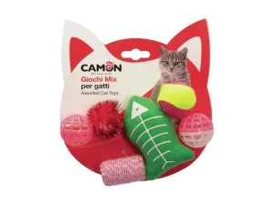 Cat toy in polyester and plastic, Kit (6p) Pets Qatar