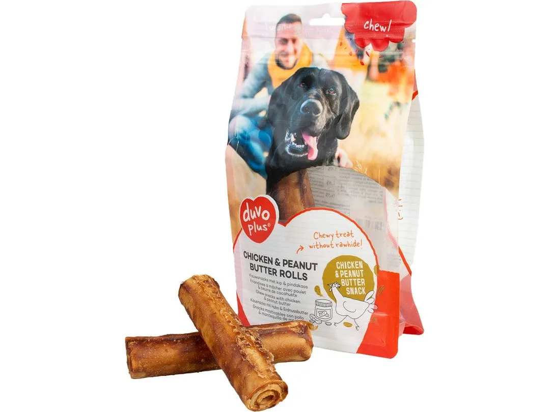 chew! Chicken & peanut butter rolls L - 25cm - 2pcs / 290g Pets Qatar
