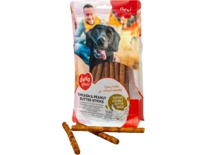 chew! Chicken & peanut butterticks 12,5cm - 30pcs / 330g Pets Qatar