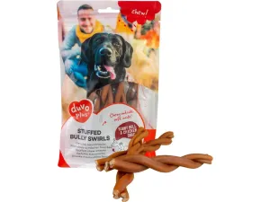 chew! Stuffed bully swirls 15cm - 7pcs - 231g brown Pets Qatar